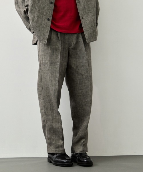 CITY TOKYO(シティトウキョウ)の「【CITY TOKYO】Hemp linen トラウザーズ(スラックス・メンズ・ダークグレー/ベージュ・1/2/3)」の3枚目の写真