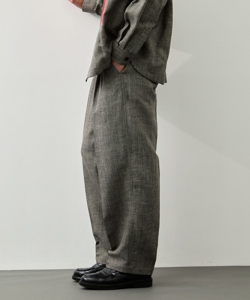 CITY TOKYO(シティトウキョウ)の「【CITY TOKYO】Hemp linen トラウザーズ(スラックス・メンズ・ダークグレー/ベージュ・1/2/3)」の4枚目の写真