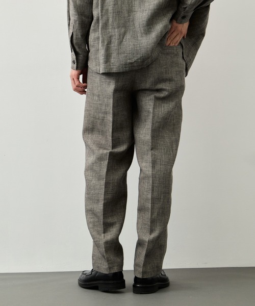 CITY TOKYO(シティトウキョウ)の「【CITY TOKYO】Hemp linen トラウザーズ(スラックス・メンズ・ダークグレー/ベージュ・1/2/3)」の5枚目の写真