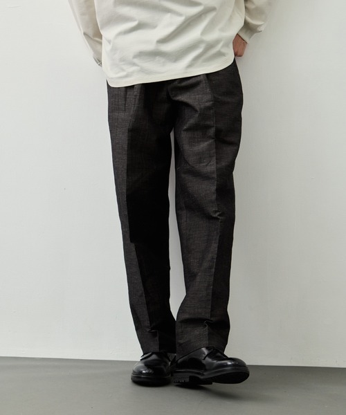 CITY TOKYO(シティトウキョウ)の「【CITY TOKYO】Hemp linen トラウザーズ(スラックス・メンズ・ダークグレー/ベージュ・1/2/3)」の8枚目の写真