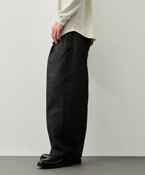 CITY TOKYO(シティトウキョウ)の「【CITY TOKYO】Hemp linen トラウザーズ(スラックス・メンズ・ダークグレー/ベージュ・1/2/3)」の9枚目の写真
