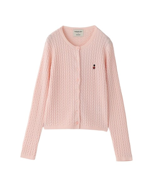MACKINTOSH PHILOSOPHY(マッキントッシュ フィロソフィー)の「【WEB&一部店舗限定】バッキンガムベア ケーブルニットカーディガン(カーディガン/ボレロ・レディース・ライトブルー/ダークネイビー/ピンク系その他2・38)」の1枚目の写真