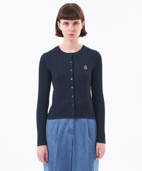 MACKINTOSH PHILOSOPHY(マッキントッシュ フィロソフィー)の「【WEB&一部店舗限定】バッキンガムベア ケーブルニットカーディガン(カーディガン/ボレロ・レディース・ライトブルー/ダークネイビー/ピンク系その他2・38)」の5枚目の写真