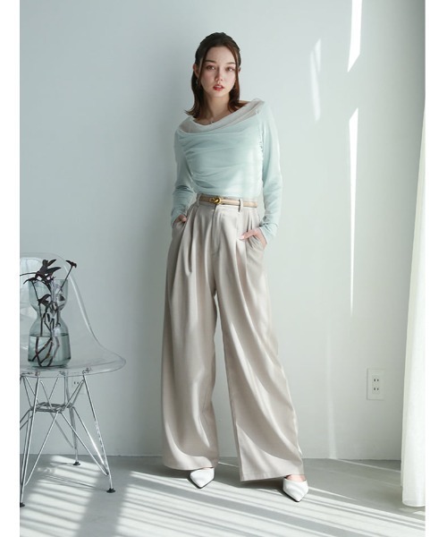 fifth(フィフス)の「ドレープデザインシアードッキングトップス(Tシャツ/カットソー・レディース・ホワイト/ブラック/ブルー・M)」の21枚目の写真