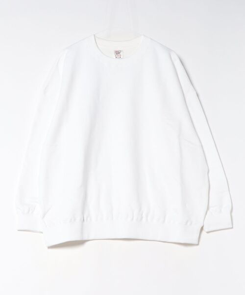 TONE SELECT WEAR（トーンセレクトウェア）の「CROSS AND STITCH(クロスアンドステッチ) レギュラーウェイト ビッグシルエットスウェットシャツ 10.0oz 裏パイル (SB2280)（スウェット・メンズ・グリーン/サンドベージュ/ブルー系その他/ホワイト/ブラック・LARGE/MEDIUM/X-LARGE）」の2枚目の写真