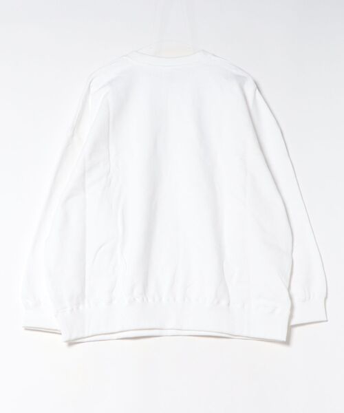 TONE SELECT WEAR（トーンセレクトウェア）の「CROSS AND STITCH(クロスアンドステッチ) レギュラーウェイト ビッグシルエットスウェットシャツ 10.0oz 裏パイル (SB2280)（スウェット・メンズ・グリーン/サンドベージュ/ブルー系その他/ホワイト/ブラック・LARGE/MEDIUM/X-LARGE）」の6枚目の写真
