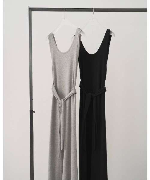anuke(アンヌーク)の「Sleeveless Cut Onepiece 62610310(ワンピース・レディース・ブラック/グレー・38/36)」の7枚目の写真