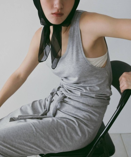 anuke(アンヌーク)の「Sleeveless Cut Onepiece 62610310(ワンピース・レディース・ブラック/グレー・38/36)」の12枚目の写真