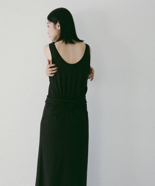 anuke(アンヌーク)の「Sleeveless Cut Onepiece 62610310(ワンピース・レディース・ブラック/グレー・38/36)」の8枚目の写真
