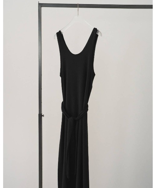 anuke(アンヌーク)の「Sleeveless Cut Onepiece 62610310(ワンピース・レディース・ブラック/グレー・38/36)」の3枚目の写真