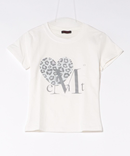 ViViDAY(ビビデー)の「レオパートハート柄&英字ロゴ ショートtシャツ(Tシャツ/カットソー・レディース・ホワイト・M)」の9枚目の写真