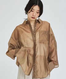 【着回し自由自在】シアーシャツ