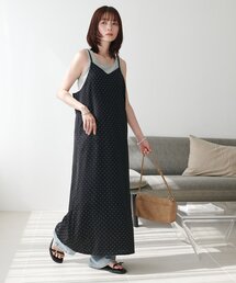 【WEB限定】マキシキャミドットワンピース