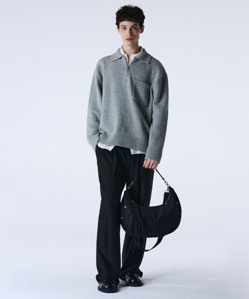MAISON MINED(メゾンミネド)の「TWO TONE SADDLEBAG GREY(メッセンジャーバッグ・レディース・その他・FREE)」の12枚目の写真