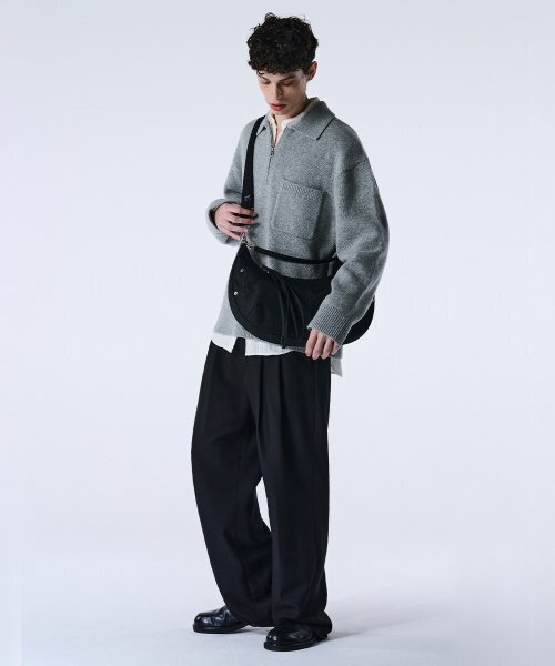 MAISON MINED(メゾンミネド)の「TWO TONE SADDLEBAG GREY(メッセンジャーバッグ・レディース・その他・FREE)」の14枚目の写真
