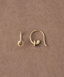 スキニー] K18YG バー フープピアス（ピアス（両耳用））｜ete bijoux