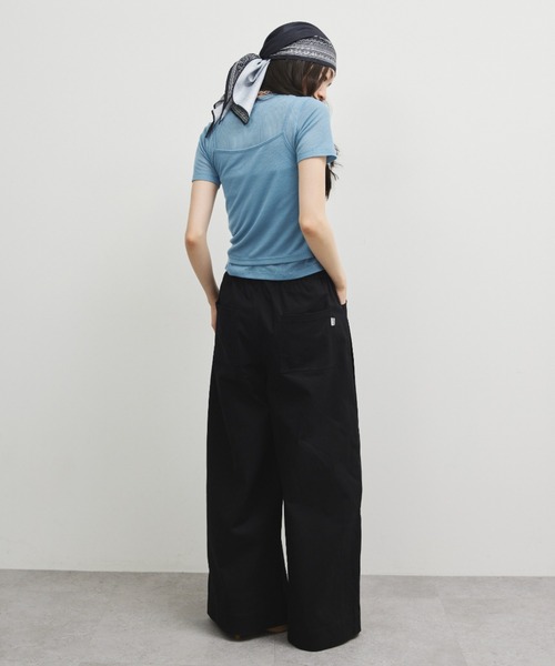 ELTONE（エルトーン）の「シアーリブキャミセットトップス（Tシャツ/カットソー・レディース・ブルー/ブラック・FREE）」の15枚目の写真