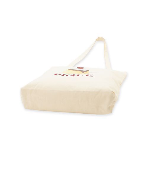 gelato pique(ジェラートピケ)の「【ONLINE限定】プリンワンポイントトート(トートバッグ・レディース・ピンク/クリーム・F)」の7枚目の写真