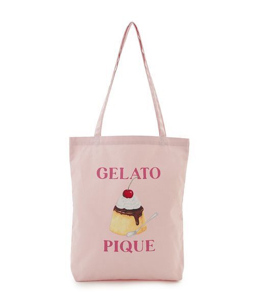 gelato pique(ジェラートピケ)の「【ONLINE限定】プリンワンポイントトート(トートバッグ・レディース・ピンク/クリーム・F)」の12枚目の写真