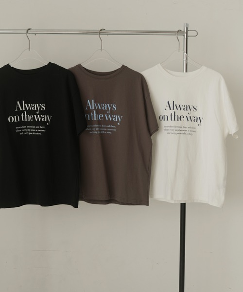 hellam(へラム)の「フロントロゴプリントTシャツ(Tシャツ/カットソー・レディース・ブラック/ホワイト/チャコール・FREE)」の13枚目の写真