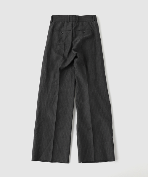 YUKI HASHIMOTO（ユウキハシモト）の「YUKI HASHIMOTO / ユウキハシモト TWISTED TROUSERS（スラックス・メンズ・グレー/チャコールグレー・46/44）」の3枚目の写真