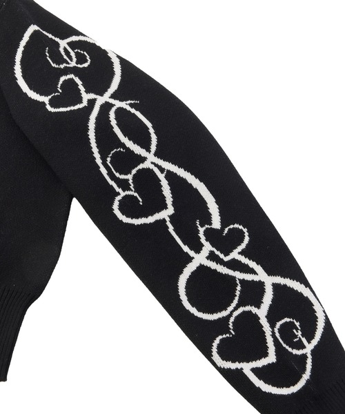X-girl（エックスガール）の「NUMBER JACQUARD COMPACT KNIT TOP（ニット/セーター・レディース・ブラウン/ブラック・ONE SIZE）」の14枚目の写真