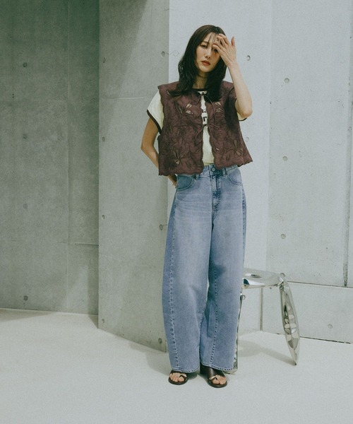GLOBAL WORK(グローバルワーク)の「ヘビロッTEEリンガーロゴ/665699(Tシャツ/カットソー・レディース・イエロー系その他3/ダークブラウン・MEDIUM/LARGE)」の20枚目の写真