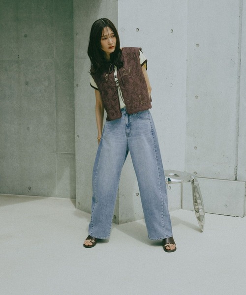 GLOBAL WORK(グローバルワーク)の「ヘビロッTEEリンガーロゴ/665699(Tシャツ/カットソー・レディース・イエロー系その他3/ダークブラウン・MEDIUM/LARGE)」の21枚目の写真
