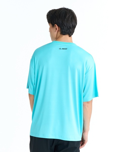 REEF（リーフ）の「REEF BOX LOGO RASH SS T ラッシュTシャツ 【2026年春夏モデル】/リーフ水陸両用半袖ラッシュガードT(水着)（Tシャツ/カットソー・メンズ・ホワイト/ブラック/ブルー・LARGE/SMALL/MEDIUM/X-LARGE）」の11枚目の写真
