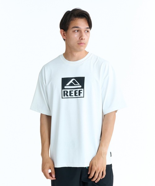 REEF（リーフ）の「REEF BOX LOGO RASH SS T ラッシュTシャツ 【2026年春夏モデル】/リーフ水陸両用半袖ラッシュガードT(水着)（Tシャツ/カットソー・メンズ・ホワイト/ブラック/ブルー・LARGE/SMALL/MEDIUM/X-LARGE）」の5枚目の写真