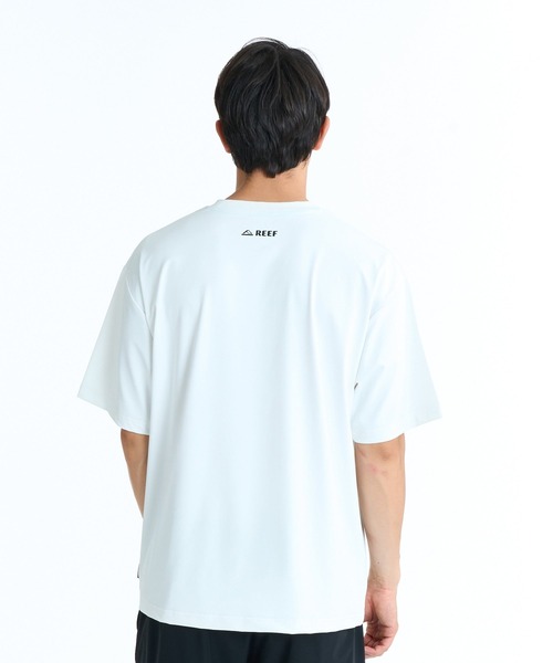REEF（リーフ）の「REEF BOX LOGO RASH SS T ラッシュTシャツ 【2026年春夏モデル】/リーフ水陸両用半袖ラッシュガードT(水着)（Tシャツ/カットソー・メンズ・ホワイト/ブラック/ブルー・LARGE/SMALL/MEDIUM/X-LARGE）」の6枚目の写真