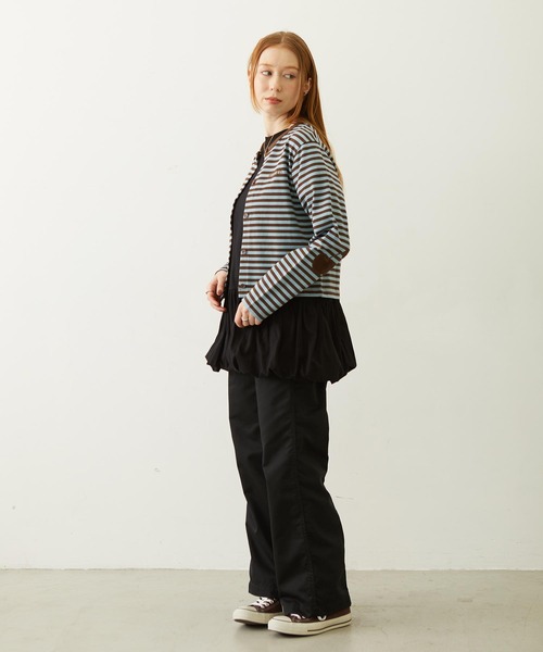 MILKFED.（ミルクフェド）の「CHERRY ELBOW CARDIGAN（カーディガン/ボレロ・レディース・チャコール/ブラウン/ライトパープル・ONE SIZE）」の11枚目の写真