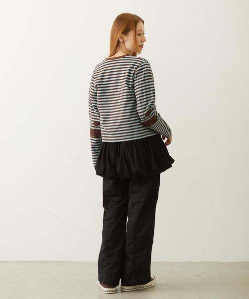 MILKFED.（ミルクフェド）の「CHERRY ELBOW CARDIGAN（カーディガン/ボレロ・レディース・チャコール/ブラウン/ライトパープル・ONE SIZE）」の14枚目の写真