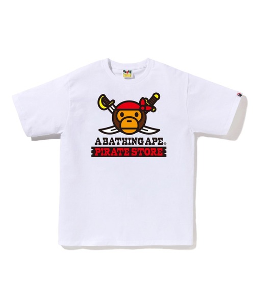 A BATHING APE(アベイシングエイプ)の「BABY MILO PIRATE TEE(Tシャツ/カットソー・メンズ・ブラック/ブルー/ホワイト/ピンク・SMALL/MEDIUM/X-LARGE/LARGE/XX-LARGE)」の2枚目の写真