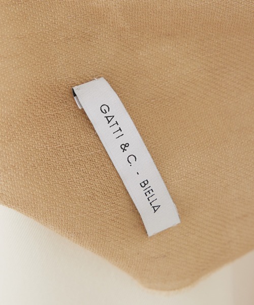 qualite(カリテ)の「【Gatti&C.】ソリッドピースダイストール(ストール/ショール・レディース・セージグリーン・フリー)」の5枚目の写真