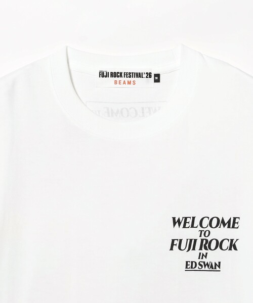 BEAMS(ビームス)の「〈MEN〉FUJI ROCK FESTIVAL'26 / YUICHIRO TAMAKI / FUJI ROCK IN EDSWAN TEE(Tシャツ/カットソー・メンズ・ホワイト・M/L/XL/XXL)」の3枚目の写真