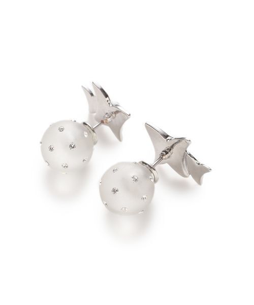 CELFORD(セルフォード)の「【HANAE MORI×CELFORDコラボ】ピアス(ピアス(両耳用)・レディース・シルバー/ピンクベージュ・F)」の4枚目の写真