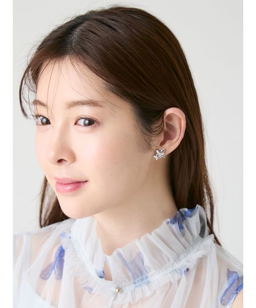 CELFORD(セルフォード)の「【HANAE MORI×CELFORDコラボ】ピアス(ピアス(両耳用)・レディース・シルバー/ピンクベージュ・F)」の8枚目の写真