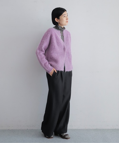 NOMBRE IMPAIR（ノンブルアンペール）の「【予約】ストレッチレース　タートルプルオーバー（Tシャツ/カットソー・レディース・グレー/ホワイト・FREE）」の8枚目の写真