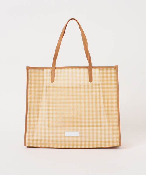 HELOYSE(エロイーズ)の「【HELOYSE/エロイーズ】 BEACH SQUARE TOTE(トートバッグ・レディース・グリーン/ブラウン/ベージュ・FREE)」の7枚目の写真