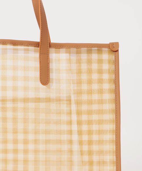 HELOYSE(エロイーズ)の「【HELOYSE/エロイーズ】 BEACH SQUARE TOTE(トートバッグ・レディース・グリーン/ブラウン/ベージュ・FREE)」の9枚目の写真