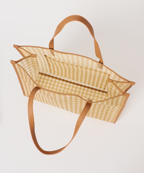 HELOYSE(エロイーズ)の「【HELOYSE/エロイーズ】 BEACH SQUARE TOTE(トートバッグ・レディース・グリーン/ブラウン/ベージュ・FREE)」の15枚目の写真