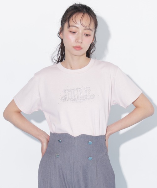 JILL by JILL STUART（ジルバイジルスチュアート）の「グラデーションストーンロゴTシャツ（Tシャツ/カットソー・レディース・ブラック/ホワイト/ピンク・FREE）」の20枚目の写真