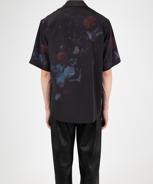 LAD MUSICIAN(ラッドミュージシャン)の「DECHINE FLOWER SHORT SLEEVE COMFORT SHIRT(Tシャツ/カットソー・メンズ・ブラック×ブルー/ワイン/ブラック×レッド・46/44/42)」の13枚目の写真
