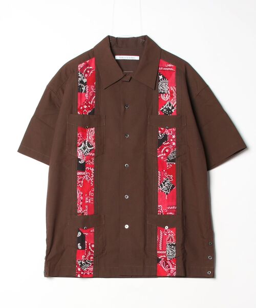 Children of the discordance(チルドレン オブ ザ ディスコ-ダンス)の「Children of the Discordance(チルドレンオブザディスコーダンス) BANDANA CUBA SHIRT SS(シャツ/ブラウス・メンズ・ブラウン・2/1)」の1枚目の写真