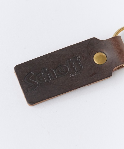 schott（ショット）の「Schott/ショット HORWEEN LEATHER KEY HOLDER ホーウィン レザー キーホルダー 本革 牛革 キーリング メンズ 2026年 夏 夏服（キーホルダー・メンズ・ブラック/ブラウン・FREE）」の6枚目の写真