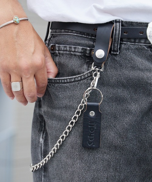 schott（ショット）の「Schott/ショット HORWEEN LEATHER KEY HOLDER ホーウィン レザー キーホルダー 本革 牛革 キーリング メンズ 2026年 夏 夏服（キーホルダー・メンズ・ブラック/ブラウン・FREE）」の10枚目の写真