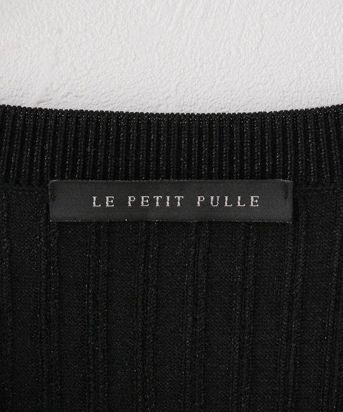 plage(プラージュ)の「LE PETIT PULLE / ル プティ プレ 別注 CN MINI カーディガン(カーディガン/ボレロ・レディース・ベージュ/ブラック・FREE)」の14枚目の写真