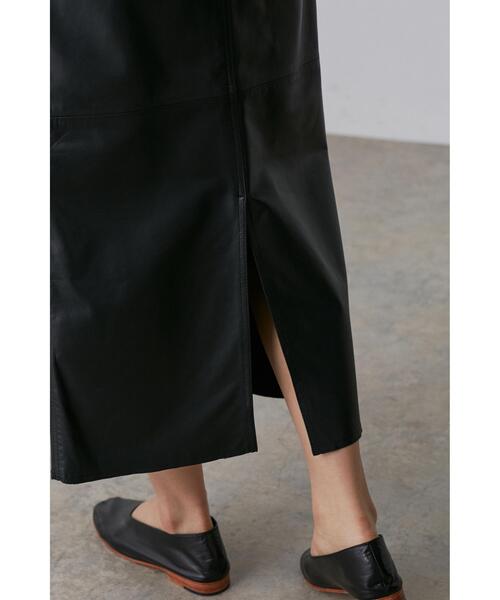 YLEVE(イレーヴ)の「YLEVE / GLOVE SHEEP LEATHER SKIRT(スカート・レディース・ブラック・2/0/1)」の8枚目の写真