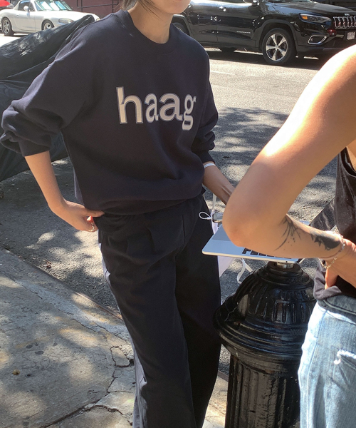 haag(ヘイグ)の「a birthday sweatshirt (navy)(スウェット・レディース・その他・FREE)」の4枚目の写真